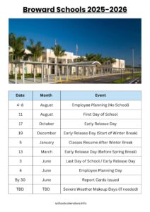 Broward Schools Calendar Key Dates Guide