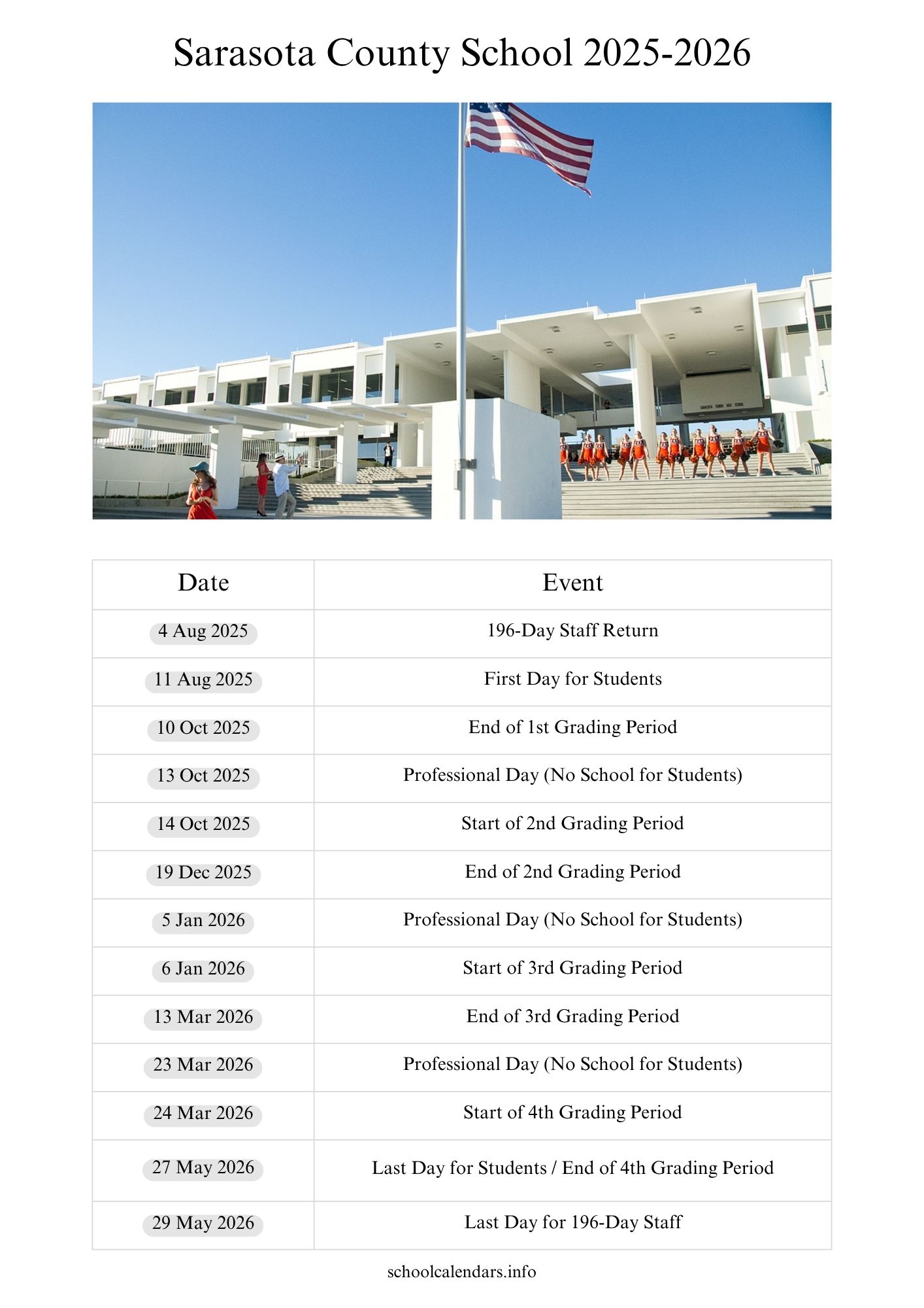 Sarasota County School Calendar 2025 2026 Holidays sarasota-county-school-calendar-2025-2026-holidays