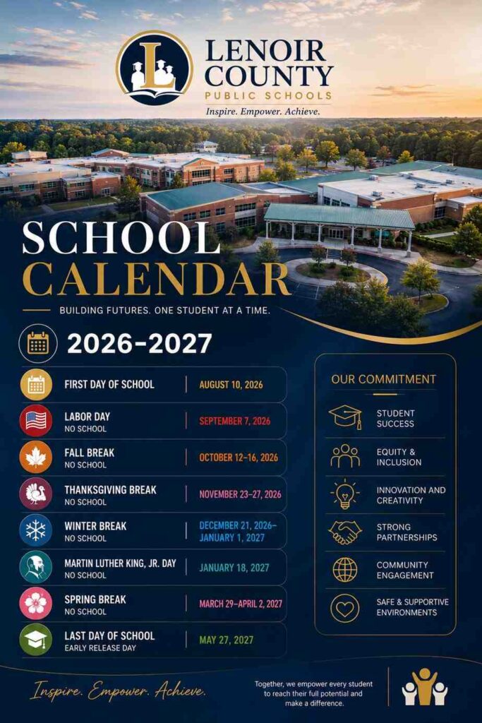 Lenoir County Public Schools Calendar