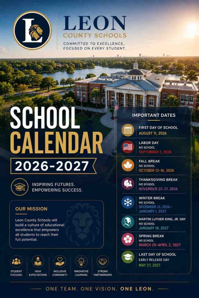 Leon County School Calendar