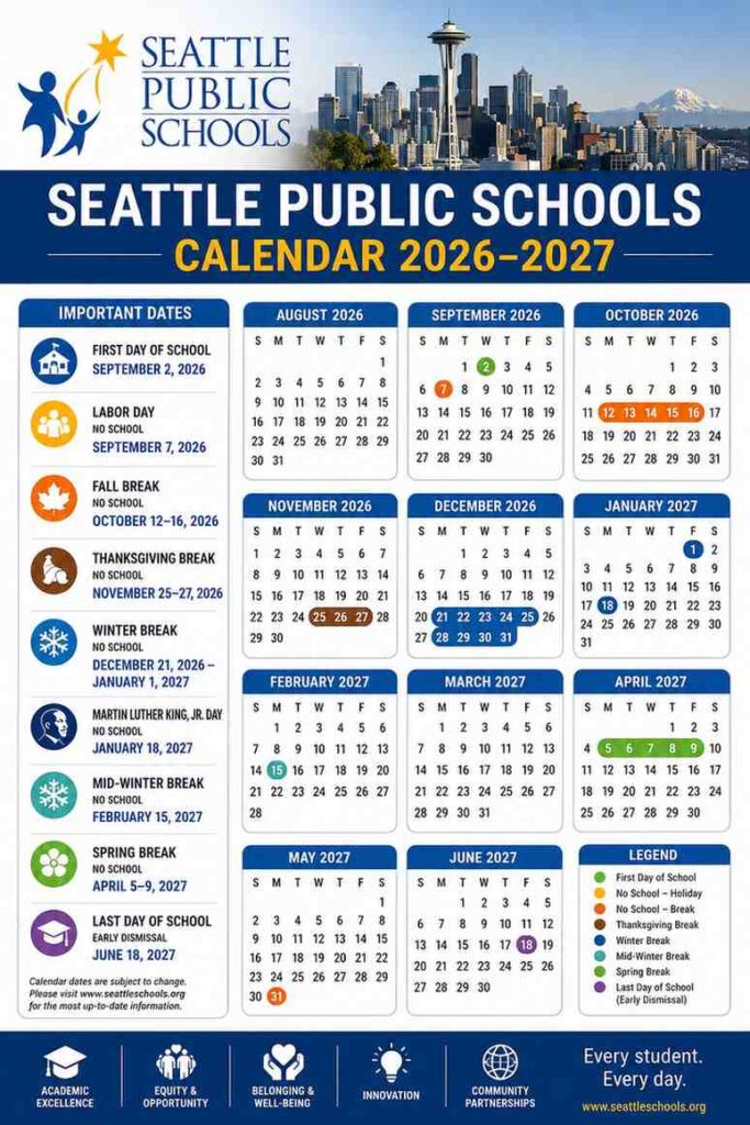 Seattle Public Schools Calendar